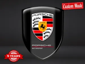 Porsche Autocollants Silicone S Auto Résistants Pro Qualité